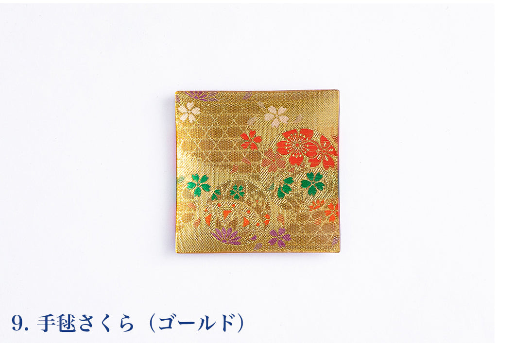 着物皿　金襴№9手毬さくら