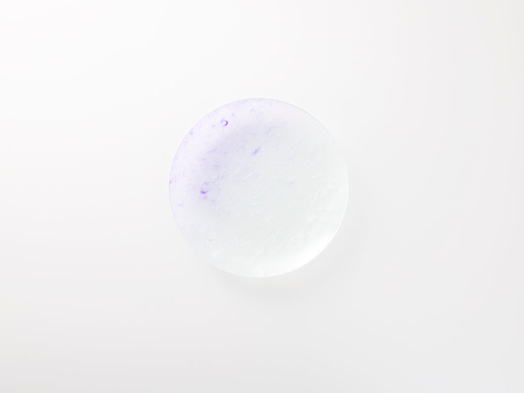 和紙皿　菫（紫×白）グラデーション